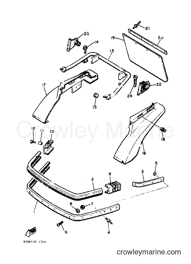 Yamaha Motors CF300N (86E1) [010] - BUMPER