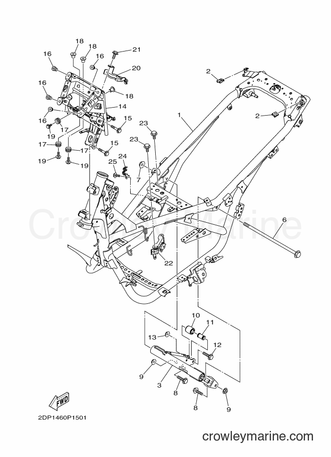 Yamaha Motors GPD150-A (2DP1) [010] - FRAME