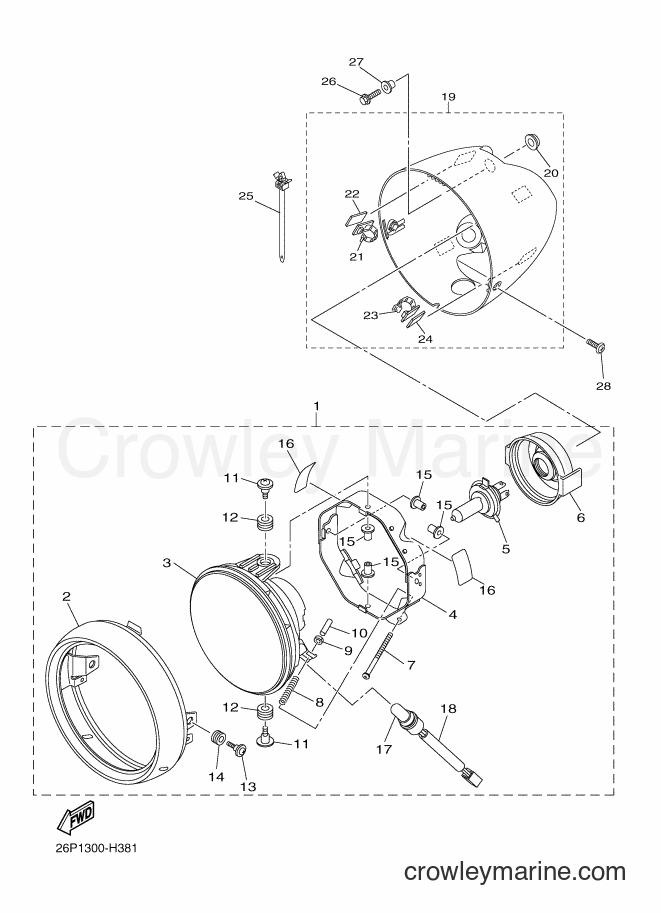 Yamaha Motors XVS950A (26P2) [010] - HEADLIGHT