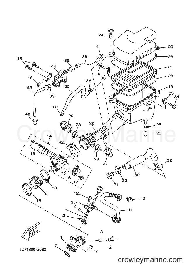 2009 Sport Bike YZF-R125 - YZF-R125 (5D75) [050] - INTAKE