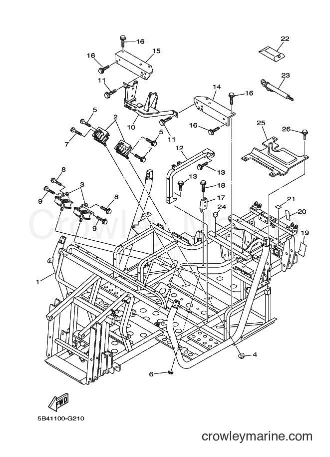Yamaha Motors YXR700F (5B4F) [010] - FRAME