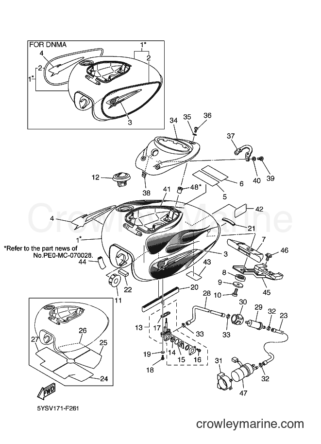 2007 Cruiser XVS1100A - XVS1100A (5YSV) [010] - FUEL TANK