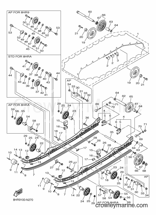 2014 Snowmobile RFX10RMS - RFX10RMS (8HRA) [010] - TRACK SUSPENSION 1