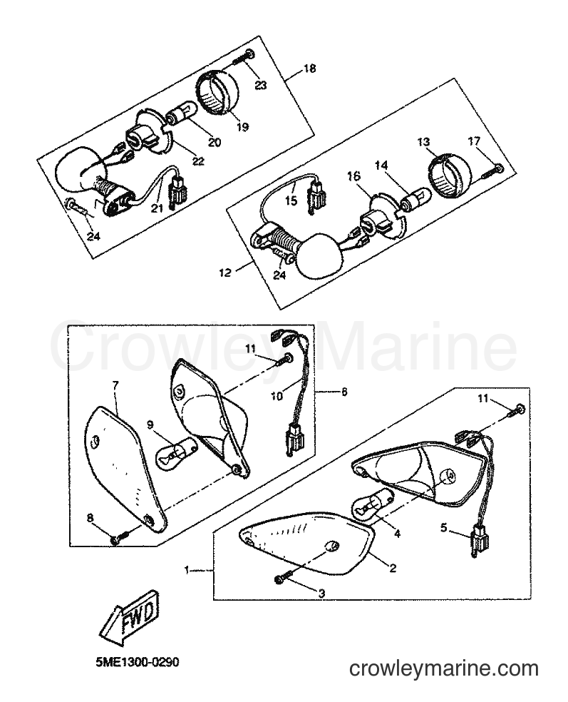 2000 Scooter YQ100 - YQ100 (5ME1) [060] - BLINKLEUCHTE