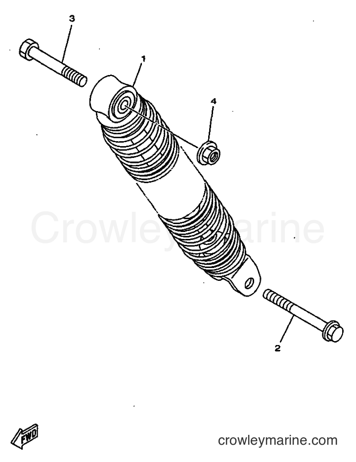 1997 Scooter YN50 - YN50 (5BV1) [010] - REAR SUSPENSION