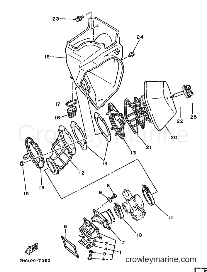 1987 Dirt Bike YZ125 - YZ125 (2HG) [999] - INTAKE