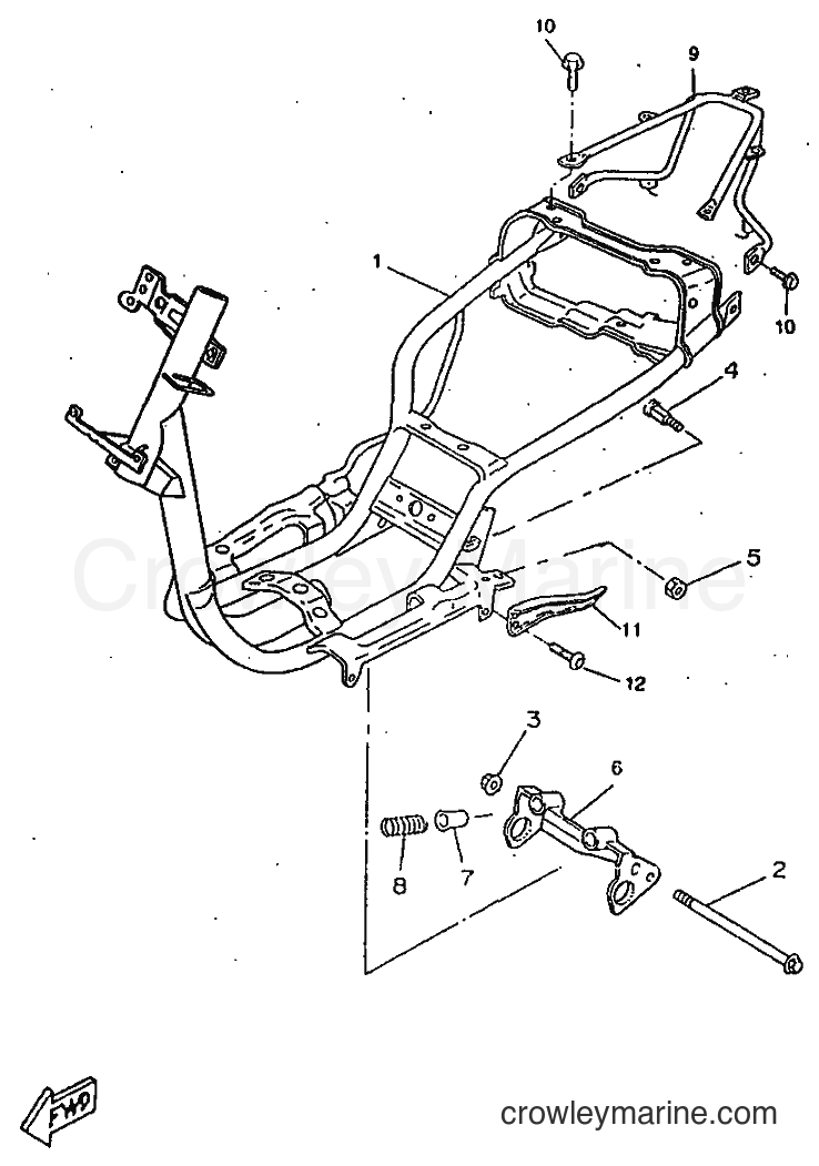 1998 Scooter CW50RS - CW50RS (4TDN) [999] - FRAME