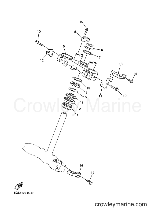 2001 Dirt Bike WR400F - WR400F (5GS9) [080] - STEERING