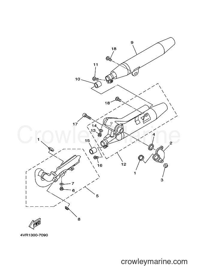 Yamaha Motors XVS650 (4VR2) [010] - EXHAUST