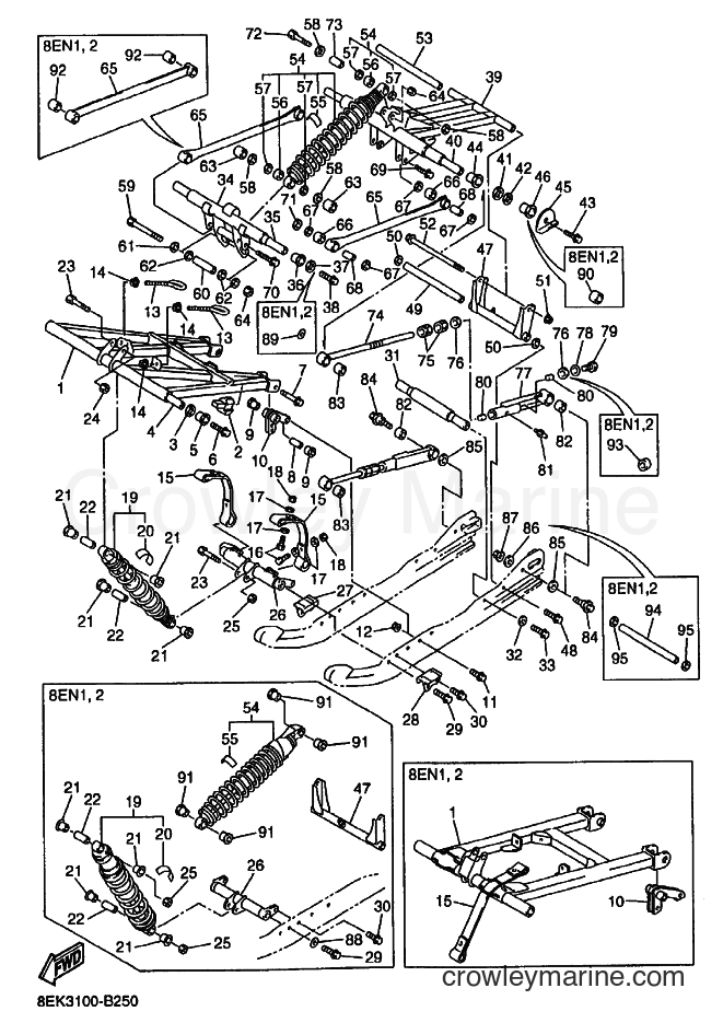 2003 Snowmobile SXV700 - SXV700 (8EN2) [010] - TRACK SUSPENSION 2