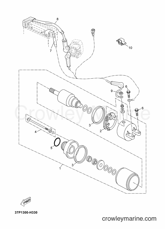2010 Scooter YP250R - YP250R (37P1) [030] - STARTING MOTOR