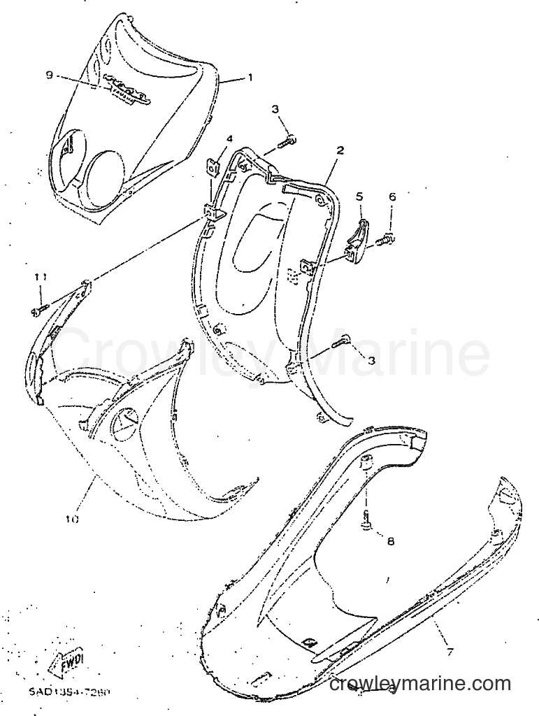 Yamaha Motors YN50 (5BV1) [010] - LEG SHIELD