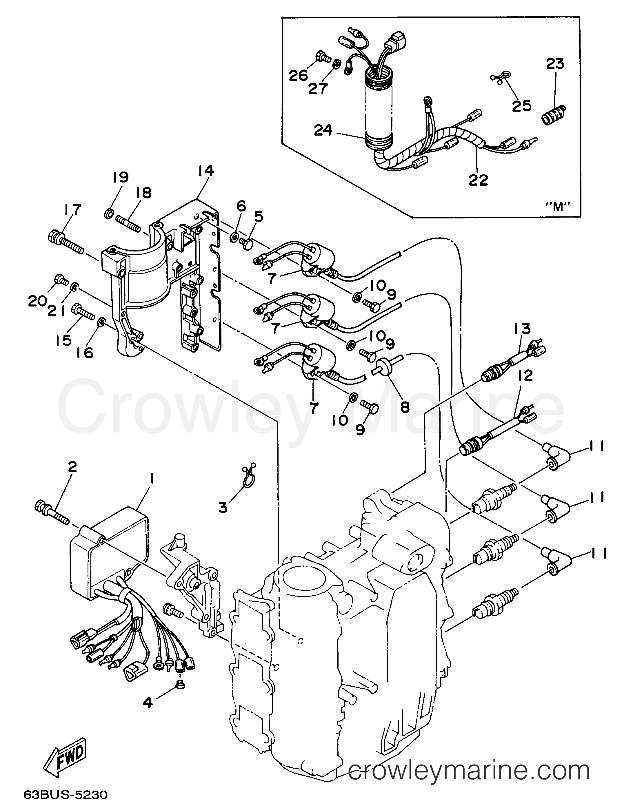 Yamaha Motors 40EJRX - ELECTRICAL 1