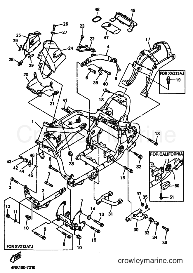 1997 Cruiser XVZ13AT - XVZ13AT (4NL6) [010] - FRAME
