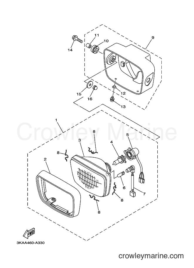 2004 Street Bike RX-K - RX-K (3KAF) [010] - HEADLIGHT