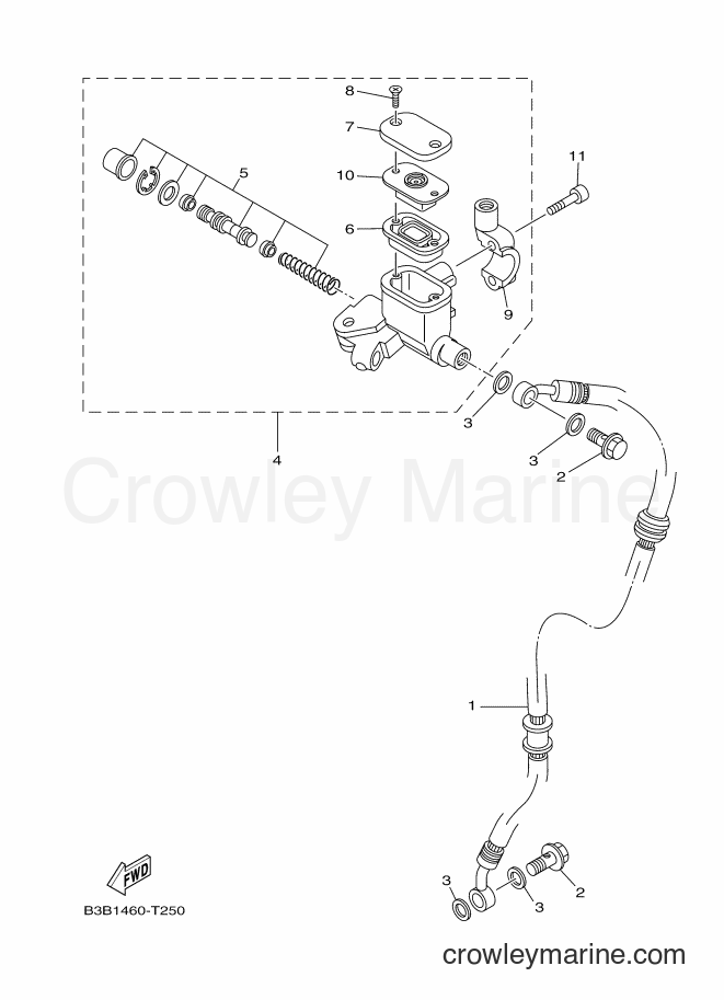 2018 Scooter LNY125 - LNY125 (B3B1) [010] - FRONT MASTER CYLINDER