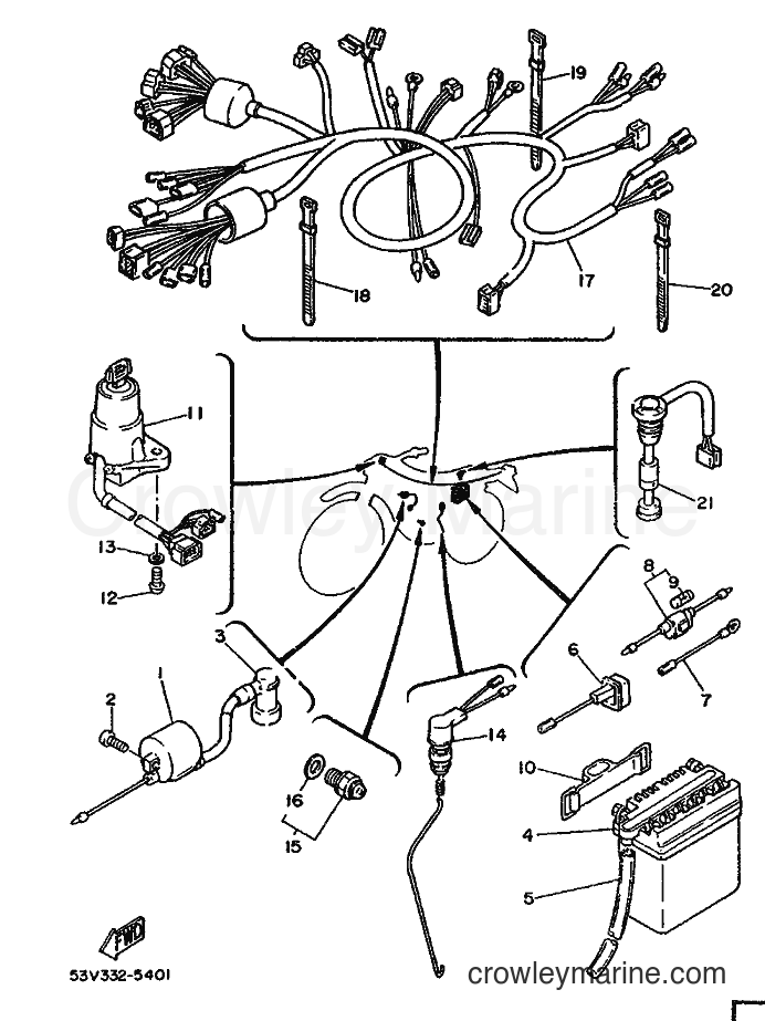 1990 Scooter DT80LC - DT80LC (3WC1) [999] - ELECTRICAL 1