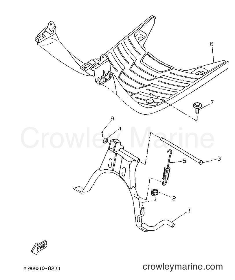1996 Scooter CW50 - CW50 (4VV3) [999] - STAND & FOOTREST