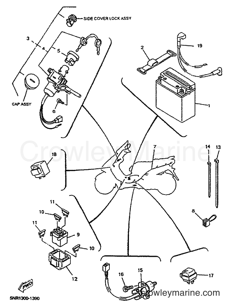 2001 Scooter YP150D - YP150D (5NS1) [010] - ELECTRICAL 2