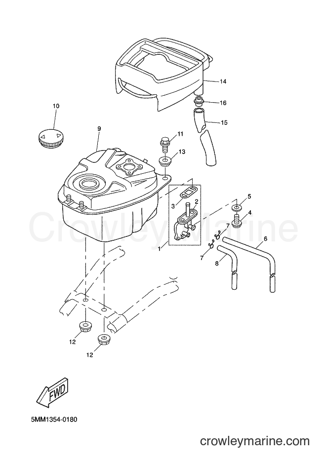 2002 Scooter CW50 - CW50 (5MS2) [010] - FUEL TANK