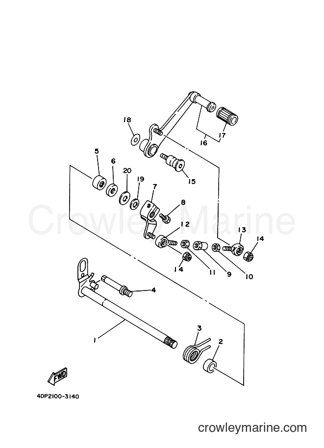 1994 Street Bike TZ250 - TZ250 (4DP3) [030] - SHIFT SHAFT