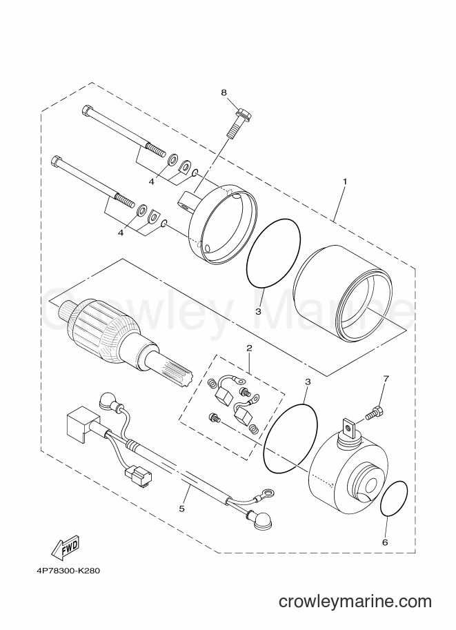 2014 Scooter XC125E - XC125E (4P7A) [010] - STARTING MOTOR