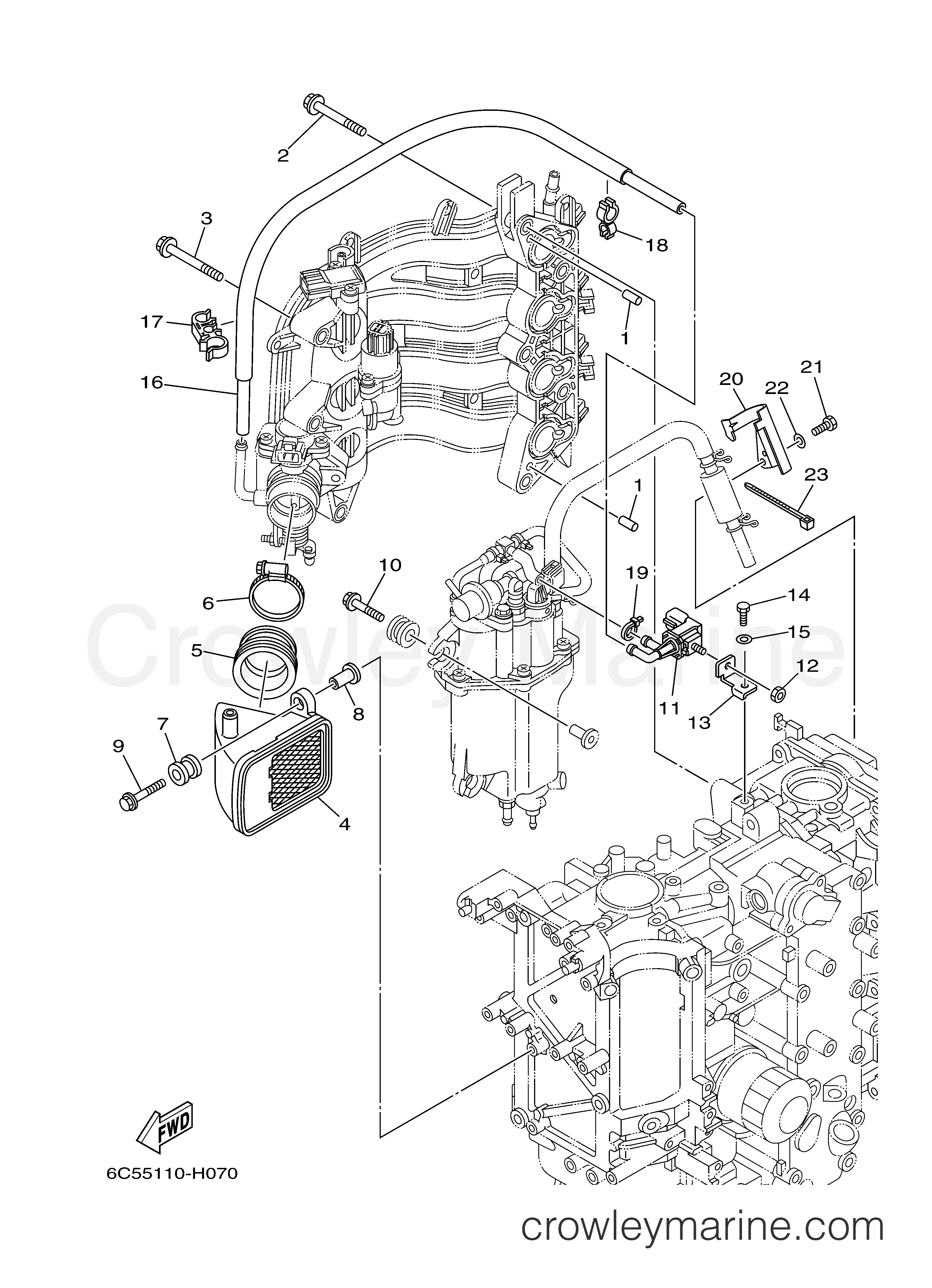 Yamaha Motors T60TLR - INTAKE 2