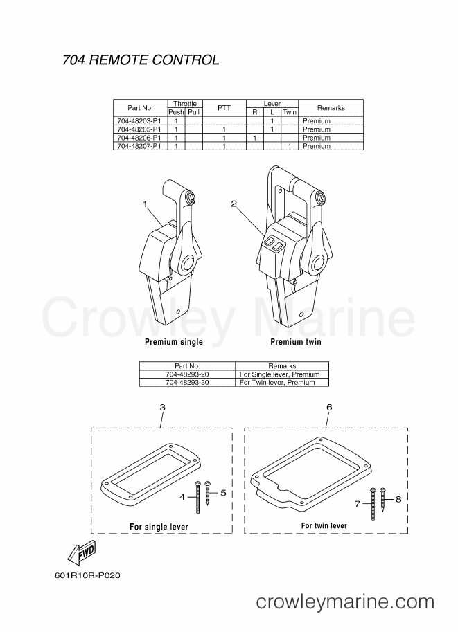 Yamaha Motors RIGGING REMOCON-2015 (601R) [010] - REMOTE CONTROL BOX 2