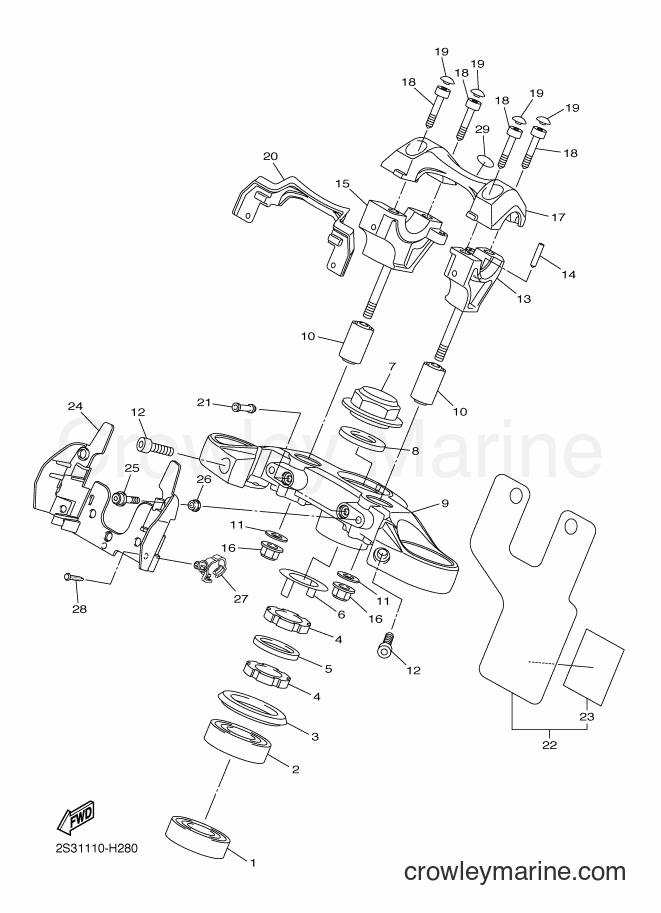 Yamaha Motors VMX17 (2CEL) [050] - STEERING