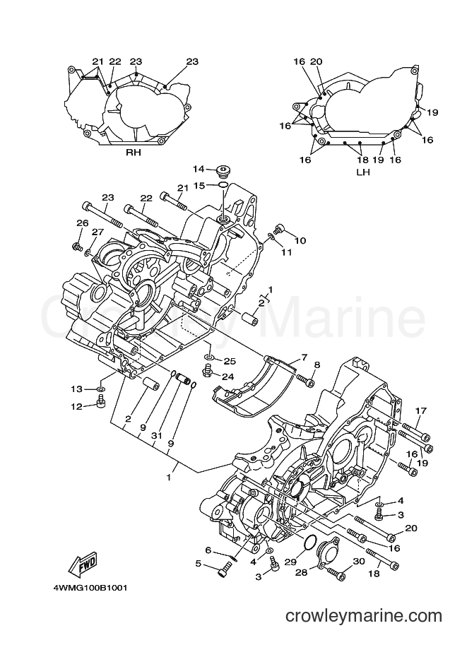 2003 Cruiser XV1600A - XV1600A (4WMJ) [010] - CRANKCASE