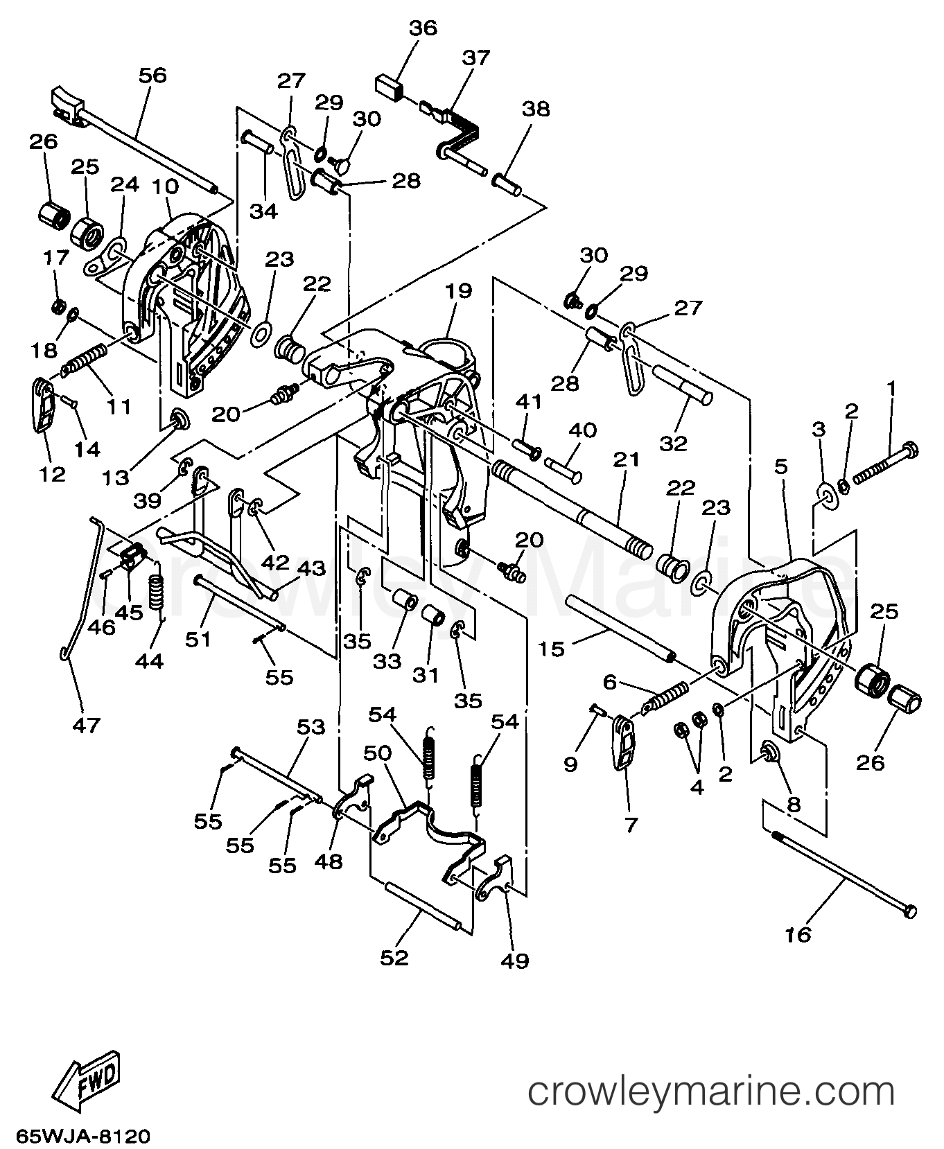 Yamaha Motors F25TLRW - BRACKET 1