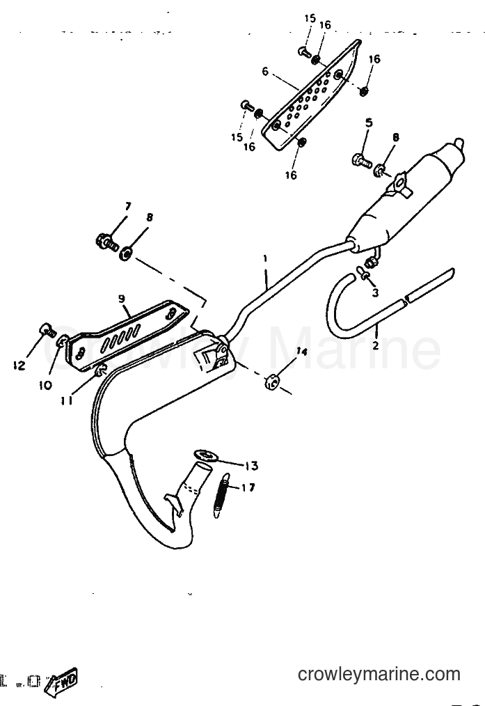 1997 Scooter DT50R - DT50R (5BK1) [999] - EXHAUST