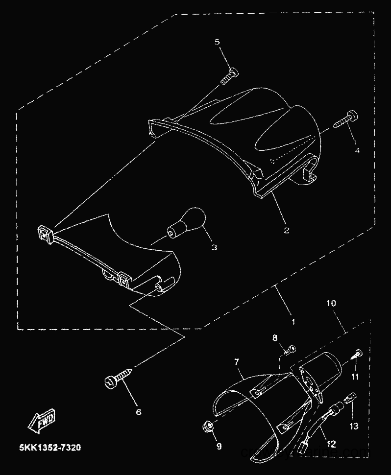 1999 Scooter YN100 - YN100 (5KK1) [999] - TAILLIGHT