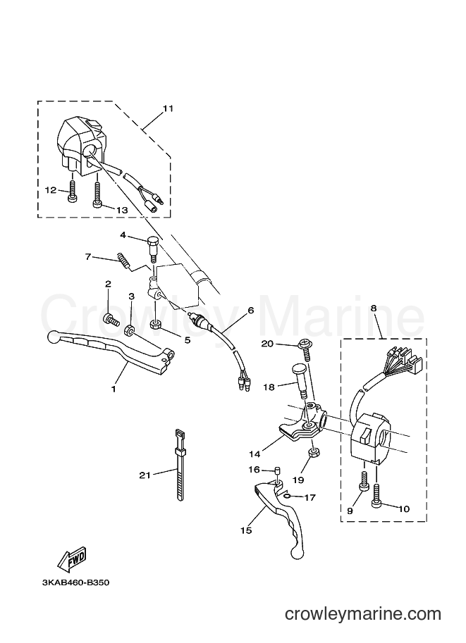 2003 Street Bike RX-K - RX-K (3KAB) [010] - HANDLE SWITCH & LEVER