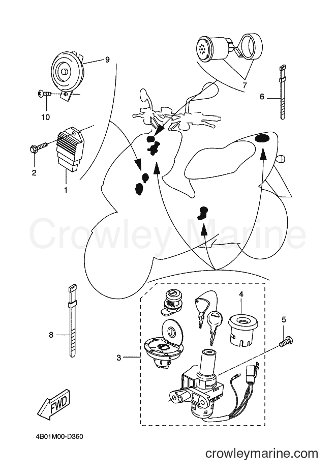 2005 Scooter YQ50L - YQ50L (4B01) [030] - ELECTRICAL 1
