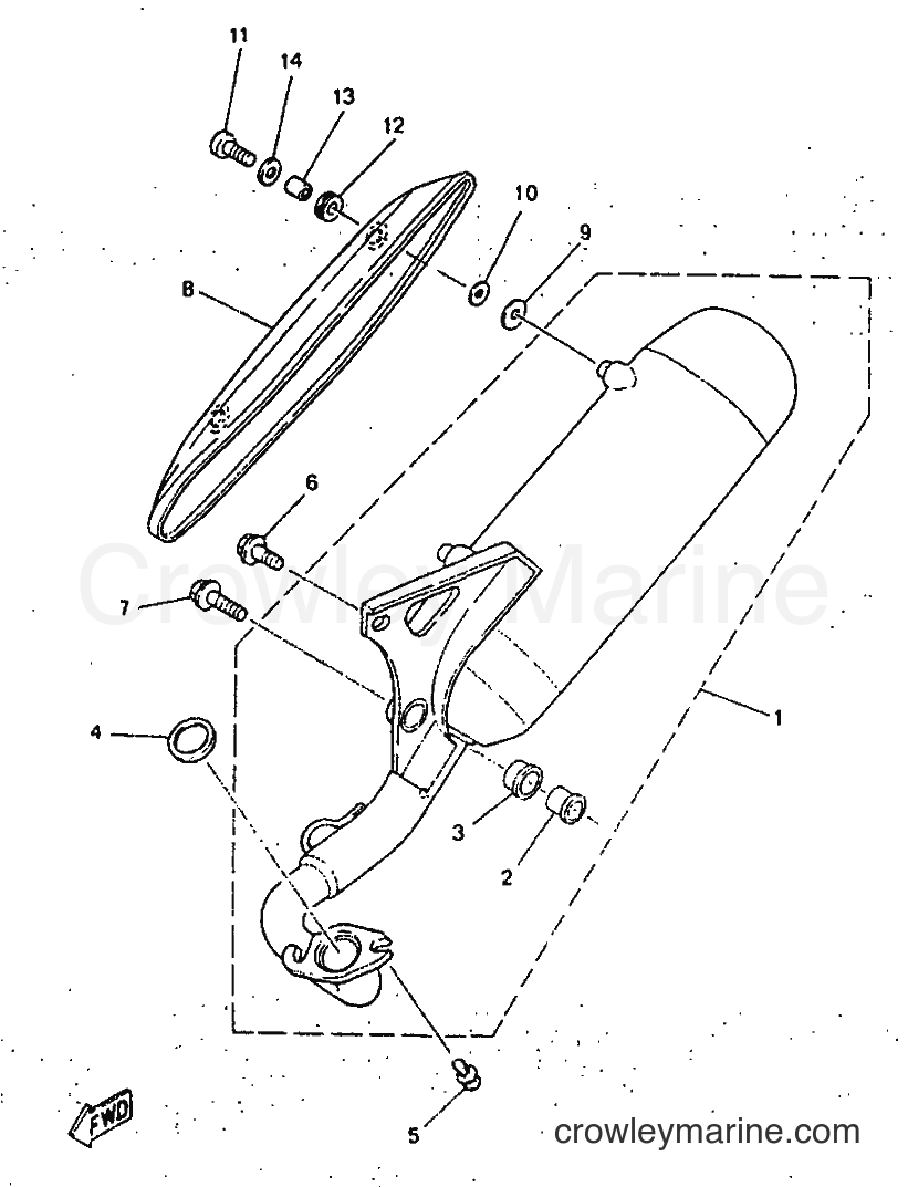 1998 Scooter YN50 - YN50 (5AD3) [99A] - EXHAUST