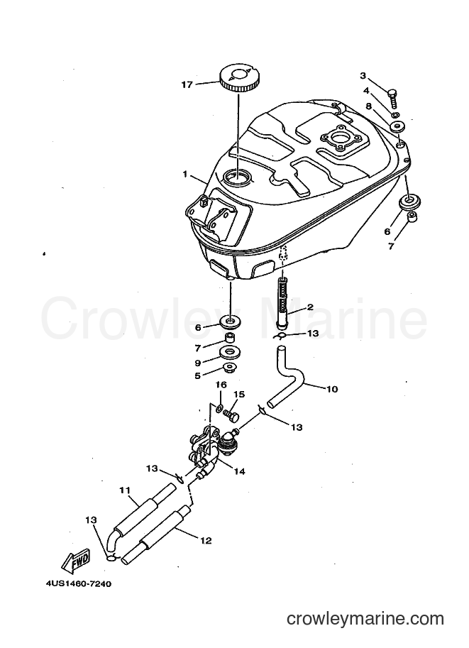 1997 Scooter V110E - V110E (4US1) [999] - FUEL TANK