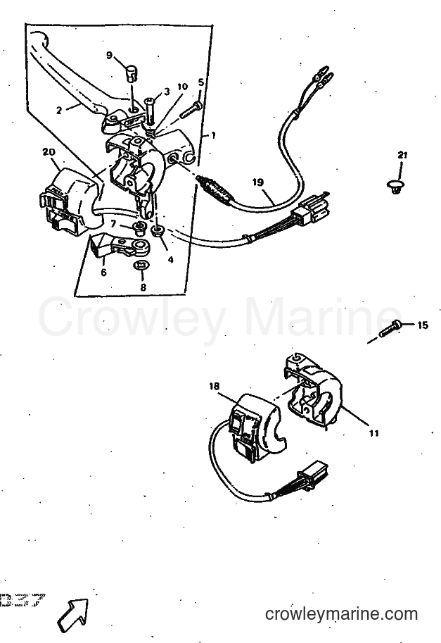 1997 Scooter CW50 - CW50 (4VV7) [999] - HANDLE SWITCH & LEVER