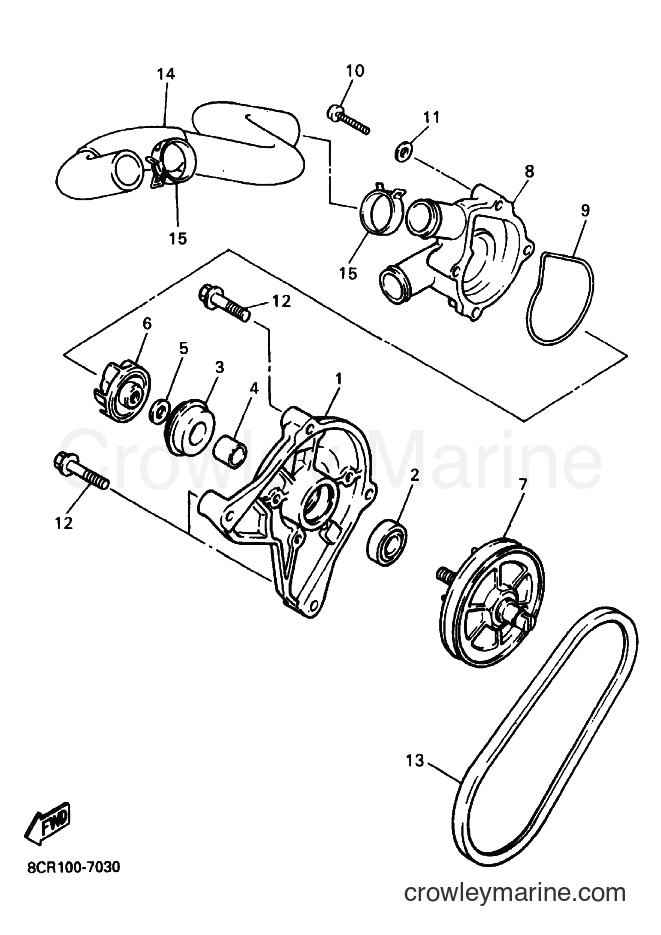 Yamaha Motors VX600ZER (8DB2) [020] - WATER PUMP
