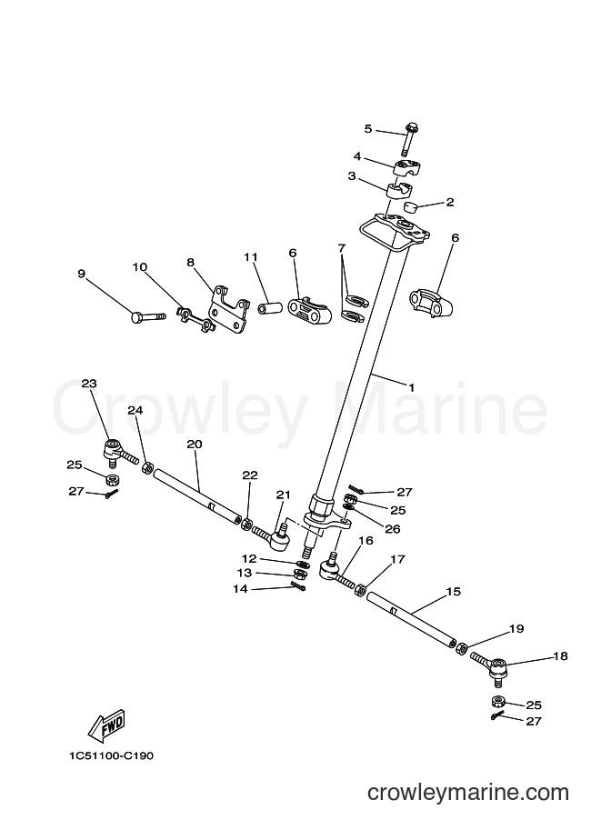 Yamaha Motors YFM125A (1PY2) [010] - STEERING