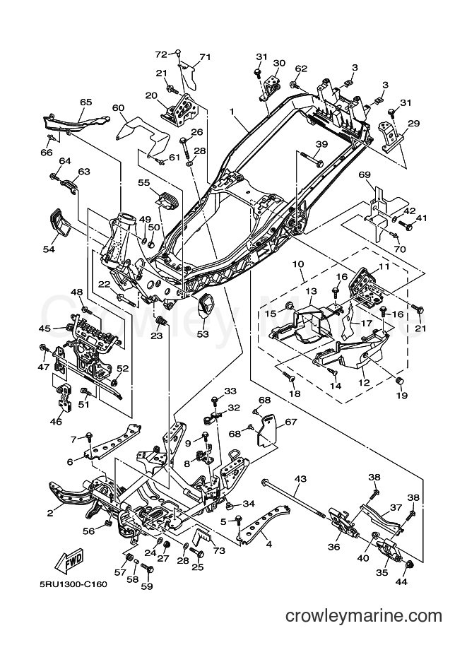 Yamaha Motors YP400 (5RU1) [050] - FRAME