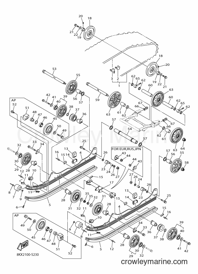 2017 Snowmobile VK540F - VK540F (8KX2) [020] - TRACK SUSPENSION 1