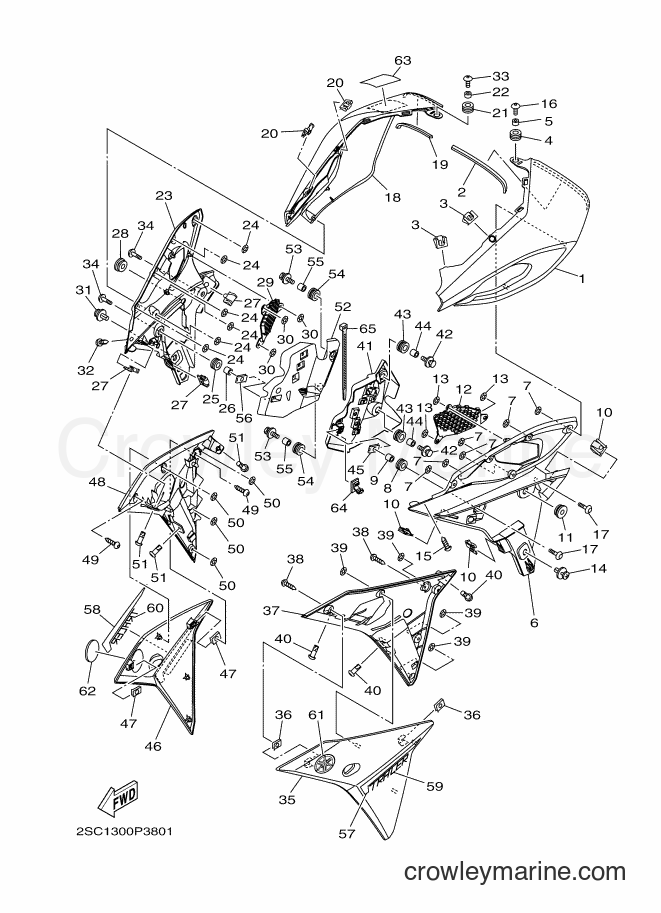 Yamaha Motors MT09TRA (2SC1) [050] - COWLING