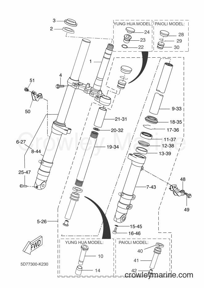 2011 Sport Bike YZF-R125 - YZF-R125 (5D77) [080] - FRONT FORK