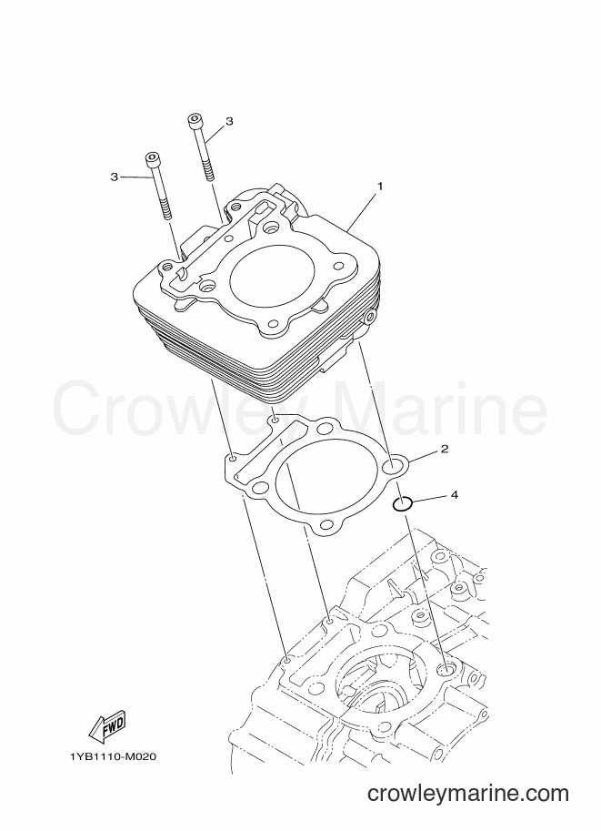 2017 Dirt Bike XT250 - XT250 (B1H1) [010] - CYLINDER