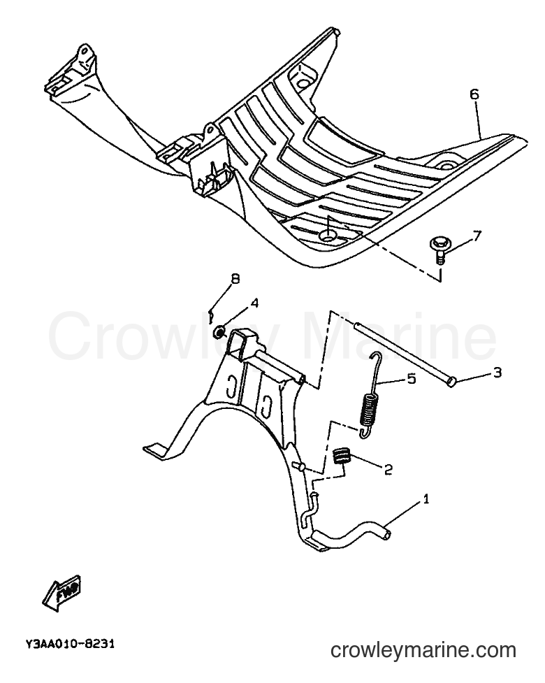 1994 Scooter CW50 - CW50 (3WV4) [999] - STAND & FOOTREST