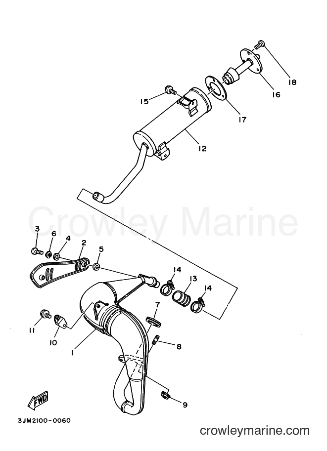 1992 ATV YFS200 - YFS200 (3JM8) [010] - EXHAUST