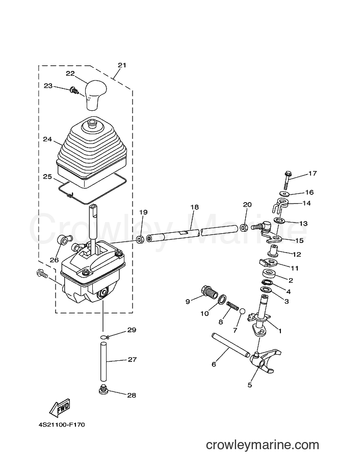 2010 ATV YFM350FWAN - YFM350FWAN (4S2N) [010] - SHIFT SHAFT