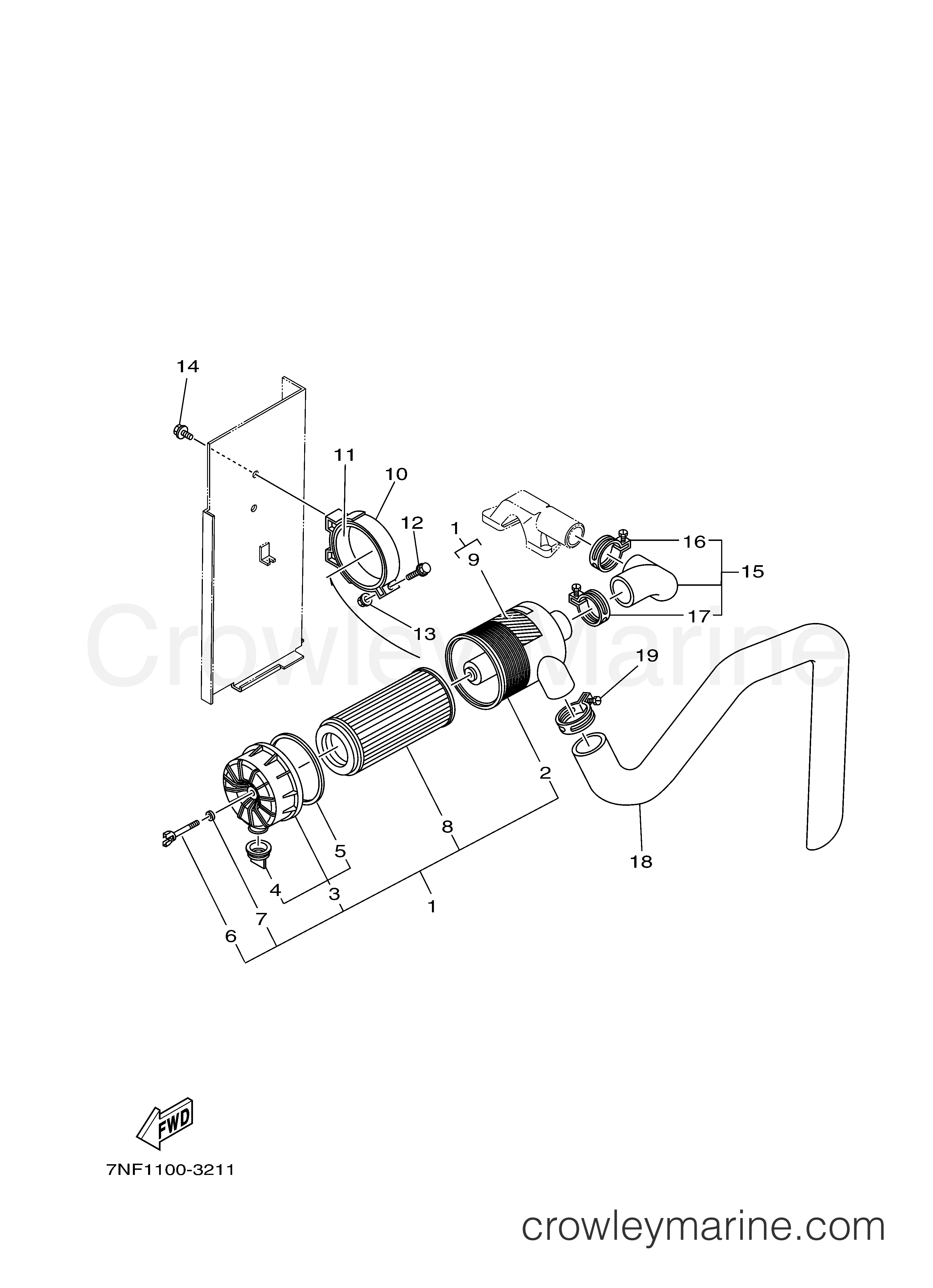 Yamaha Motors EDL6500S2 - INTAKE 2