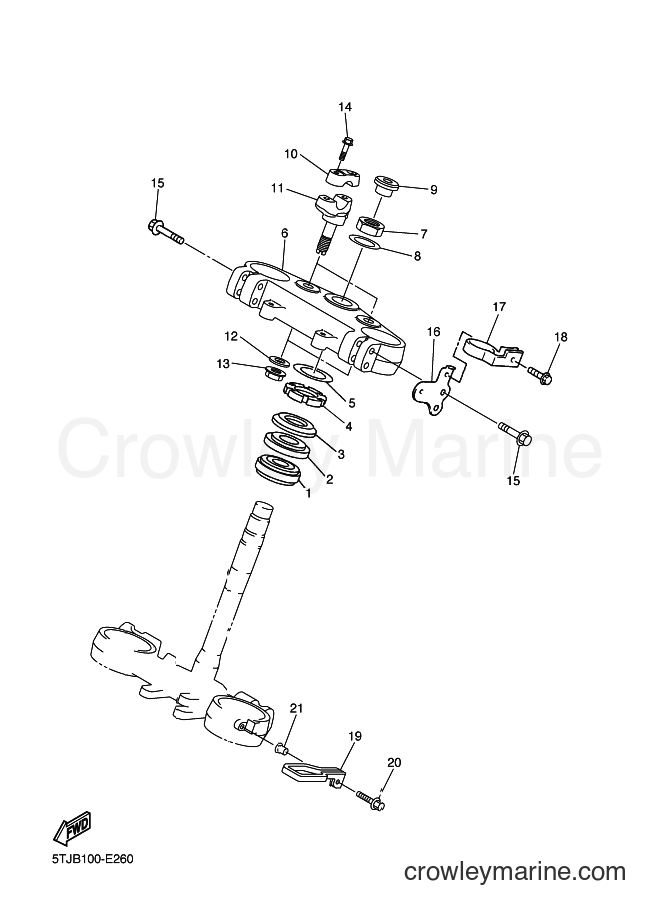 2006 Dirt Bike WR250F - WR250F (5UMC) [010] - STEERING